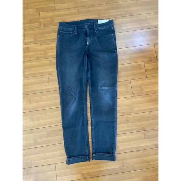 Rag & Bone Fit 2 Slim Black Washed Gray Minna Jeans Men's 30 x 32 - Picture 2 of 7